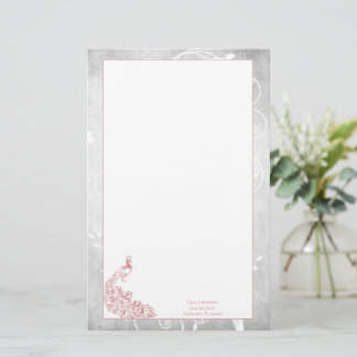 Pink Peacock Stationery Briefpapier