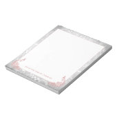 Pink Peacocks Notepad Notizblock (Rotiert)