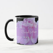 Pink Peak Lila Monogram Floral Black Tasse (Links)