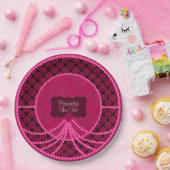 Pink Pearl Damask Party Teller (Party)