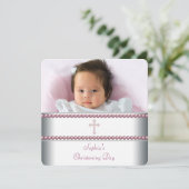 Pink Pearl Einladung (Stehend Vorderseite)