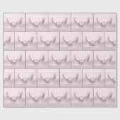 Pink Pearl in Seashell Geschenkpapier (Flach)