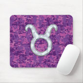 Pink Pearl Like Taurus Zodiac Sign auf der digital Mousepad (Mit Mouse)