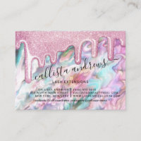 Pink Pearl Opal Glitzer Tropfen Lashes Aftercare