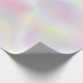 Pink Pearl Opal Iridescent Holographic Geschenkpapier (Ecke)