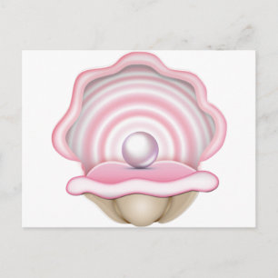 Pink Pearl Oyster Postkarte
