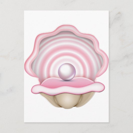 Pink Pearl Oyster Postkarte (Vorderseite)