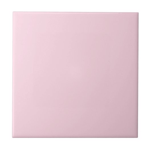 Pink Pearl Solid Color | Klassisches Elegant Fliese (Vorderseite)