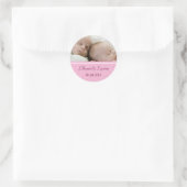 Pink Pearl Twins Ankündigung Sticker (Tasche)