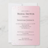 Pink Pearls Brautparty Einladung (Vorderseite)