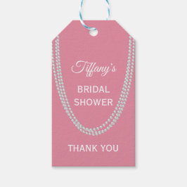 Pink-Pearls-Brautparty Geschenkanhänger