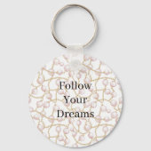 Pink Pearls Gold Chain Birthday Schlüsselanhänger (Vorderseite)