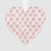 Pink Pearls Gold Chain Christmas Ornament (Rückseite)