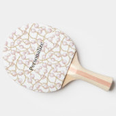 Pink Pearls Gold Chain Tischtennis Schläger (Seitenansicht)