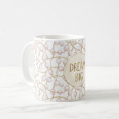 Pink Pearls Goldener Glitzer Kaffeetasse (Vorderseite Links)