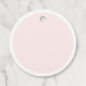 Pink Pearls und Prosecco Pink Brautparty Geschenkanhänger (Rückseite)