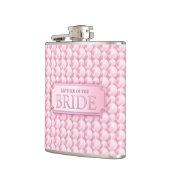 Pink Pearly Mother of the Bride Wedding Flask Flachmann (Links)