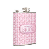 Pink Pearly Mother of the Bride Wedding Flask Flachmann (Rechts)