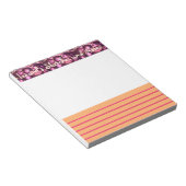 Pink Pebbled Glam kleine Skizze und Notizblock (angewinkelt)