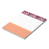 Pink Pebbled Glam kleine Skizze und Notizblock (Rotiert)