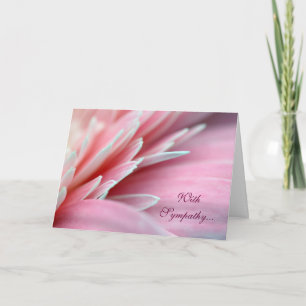 Pink Peddles Sympathy Card Karte
