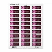 Pink Pegasus Hübsch Fantasy Address Label (Vorne)