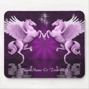 Pink Pegasus Reflections Maus Pad Mousepad