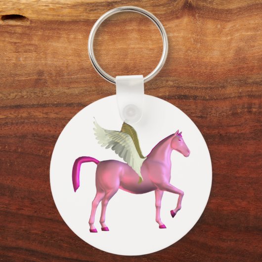 Pink Pegasus Schlüsselanhänger (Vorderseite)
