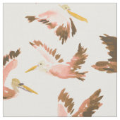PINK PELICAN PARTY STOFF (Nahaufnahme)