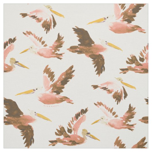 PINK PELICAN PARTY STOFF (Muster)