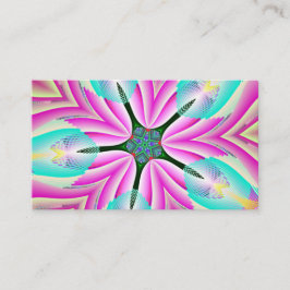 Pink Pentagon Starfish Visitenkarte