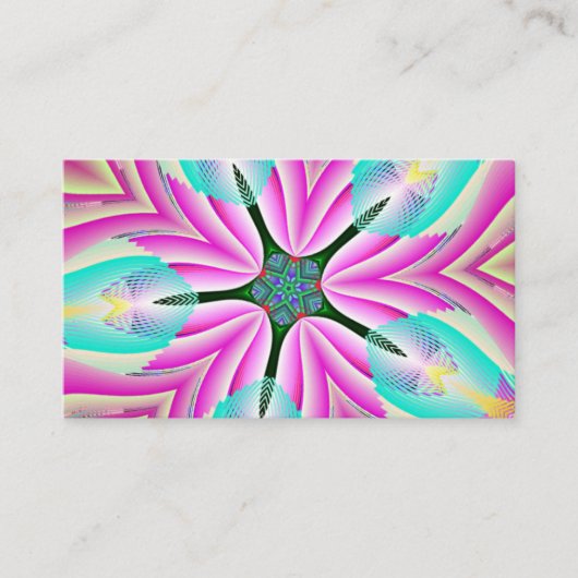 Pink Pentagon Starfish Visitenkarte (Vorderseite)