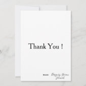 Pink Peoney Feiertagskarte (Rückseite)