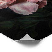 Pink Peongs Blume Art Print Poster (Ecke)