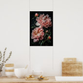 Pink Peongs Blume Art Print Poster (Küche)