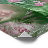 Pink Peongs in Peony Vase Art Poster/Print Poster (Ecke)