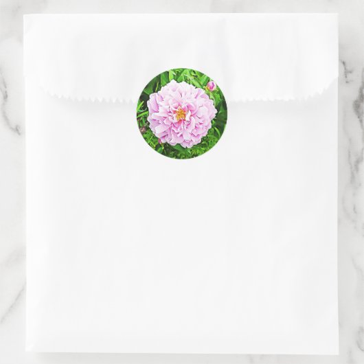 Pink Peonie Floral Stickers (Tasche)