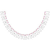 Pink Peonies Anpassbare Jeden Anlaß-Banner Wimpelkette (Alle)