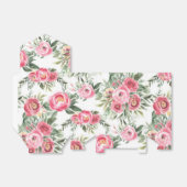 Pink Peonies Aquarellfarben-Blume Geschenkschachtel (Ungefaltet)