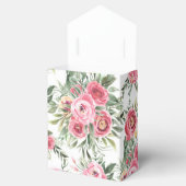 Pink Peonies Aquarellfarben-Blume Geschenkschachtel (Geöffnet)
