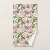 Pink Peonies Badhandtuch Set (Handtuch)