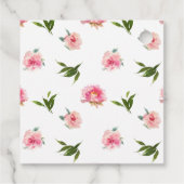 Pink Peonies Birthday Geschenkanhänger (Rückseite)