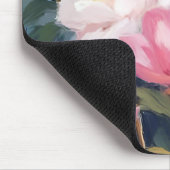 Pink Peonies Blume Bouquet Mousepad (Ecke)