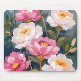 Pink Peonies Blume Bouquet Mousepad