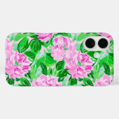 Pink Peonies Blume Pattern Case-Mate iPhone Hülle (Rückseite (Horizontal))