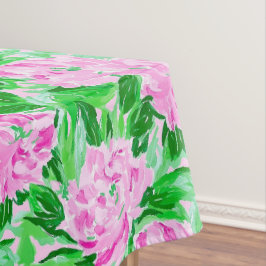 Pink Peonies Blume Pattern Tischdecke