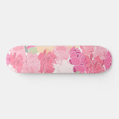 Pink Peonies Blumengarten Weibliche Blume Skateboard (Horizontal)
