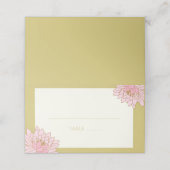 PINK PEONIES CHINOISERIE WEDD PLATZKARTE (Außenseite Aufgefaltet)