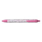 Pink Peonies Custom Name Pen Kugelschreiber (Rückseite)