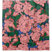 Pink Peonies Duschvorhang (Vorderseite)